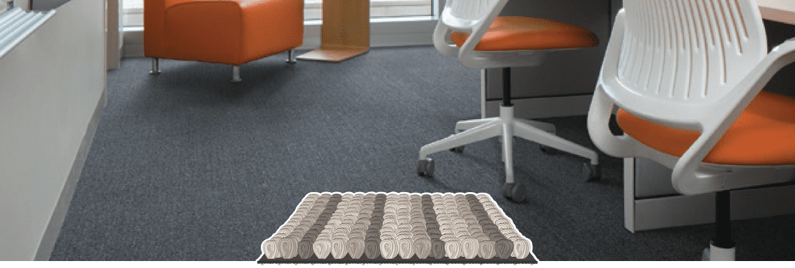 carpet tile flooring in a living room setting