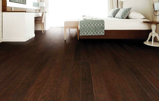 Engineered hardwoods look great, are warm underfoot, and help resist wear with their pre-finished topcoat