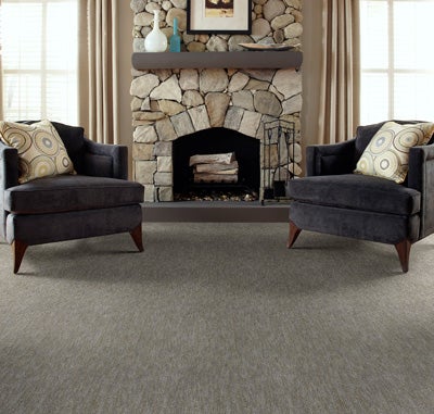 Carpet is a popular choice for living spaces because it is welcoming and soft