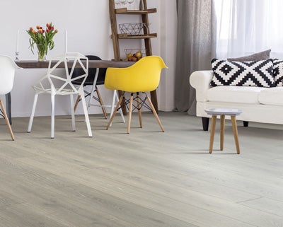 Laminate is a budget-conscious choice suitable for both formal and informal living spaces