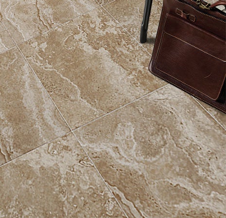 Ceramic and porcelain tiles in your home office are durable and resistant to abrasions, stains and soil