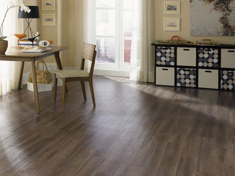 Vinyl plank is a budget-friendly wood look floor