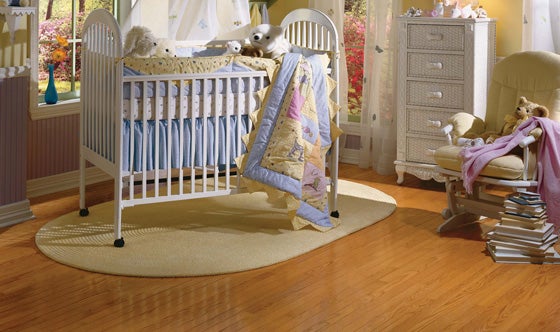 Hardwood and engineered hardwood create a warm, inviting atmosphere for families with and without kids