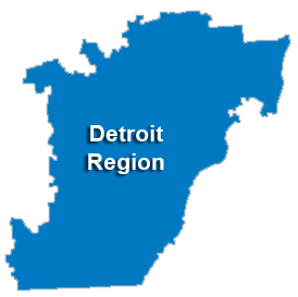Detroit Service Area & Regional Map