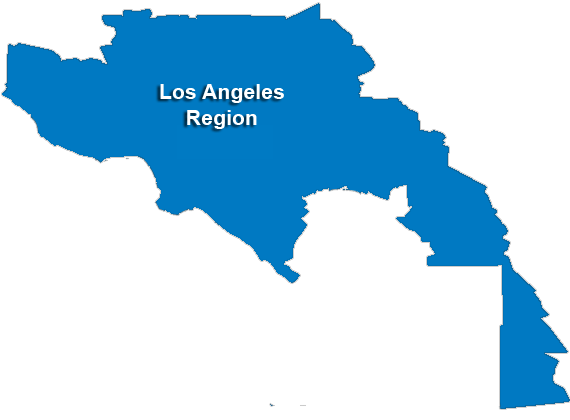 Los Angeles Service Area & Regional Map