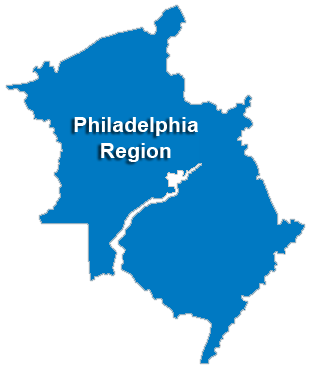 Philadelphia Region  Service Area & Regional Map