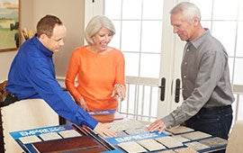 Wide selection of quality, name brand flooring styles