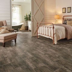 Canal Pier vinyl tile room scene