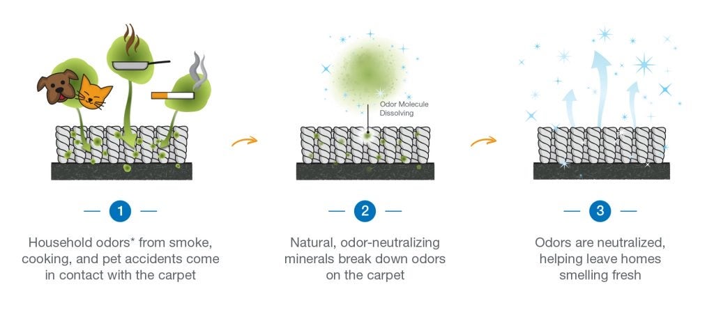 odor neutralizing carpet