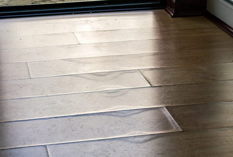 warped swollen laminate