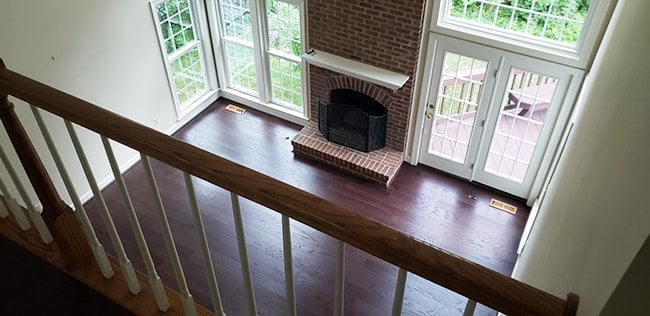 durable engineered hardwood in the living room