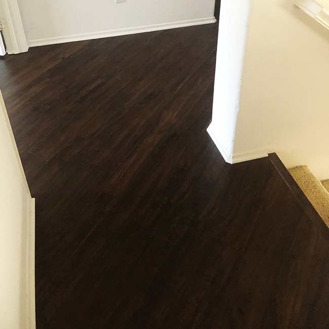 laminate flooring in the hallway