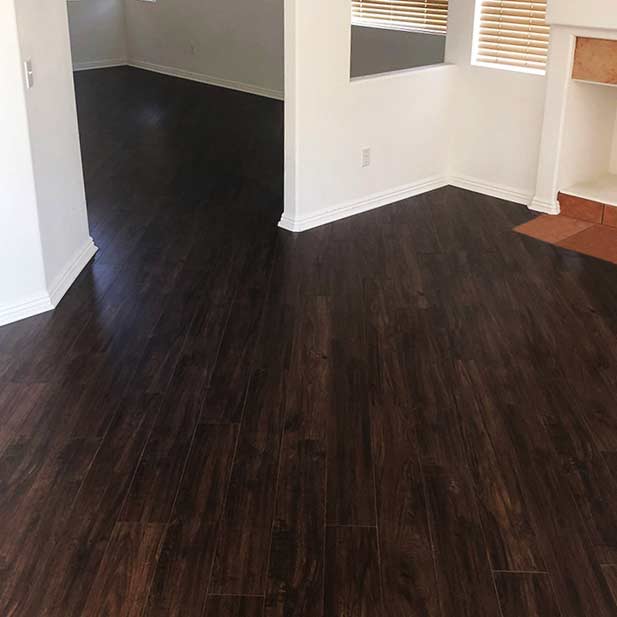 Seneca laminate flooring in the living room 