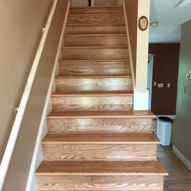 engineered hardwood stairs