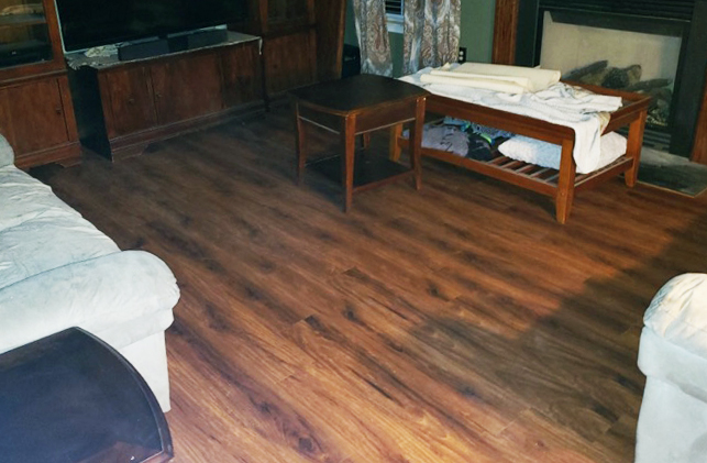 Seneca laminate flooring in the bedroom