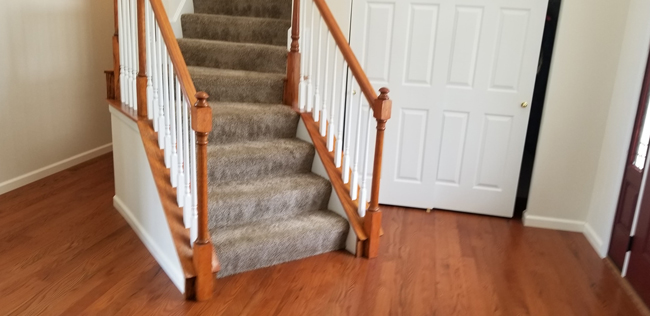 carpet on the stairs
