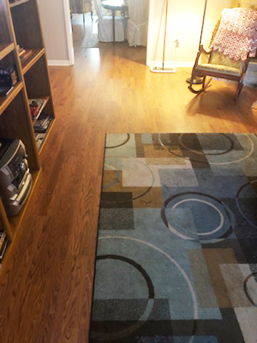 laminate in the living room
