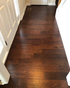 engineered hardwood in the front entrance