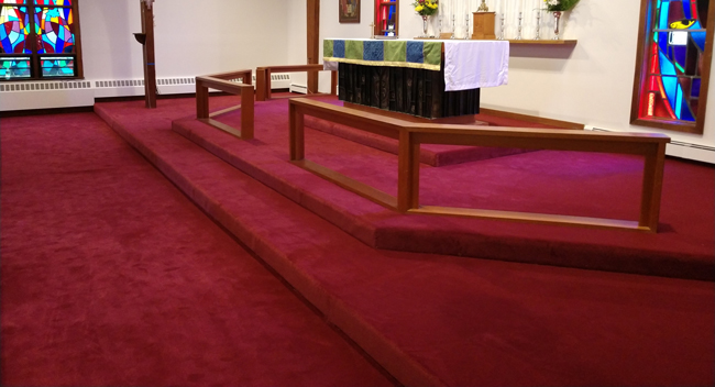 commercial carpet for a church