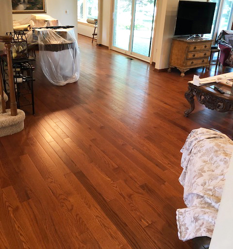 solid hardwood flooring in the dining room