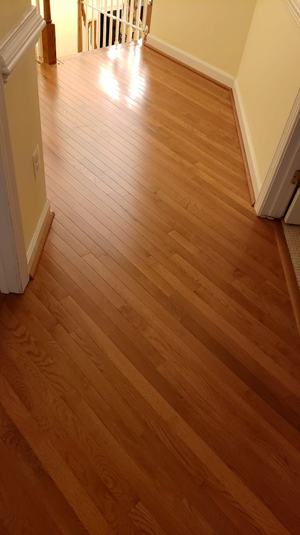 hardwood flooring in hallway