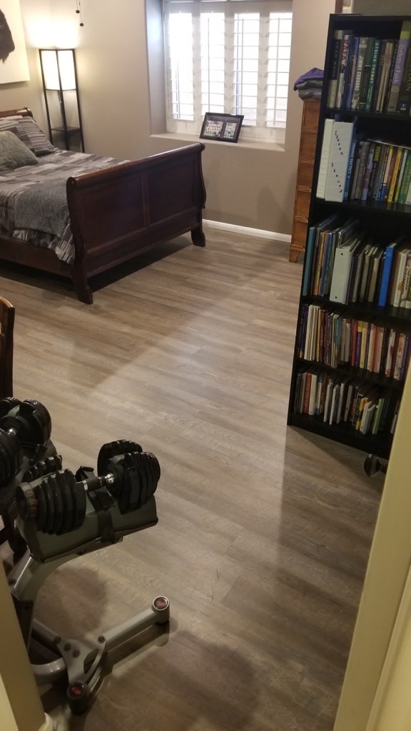 vinyl plank flooring in home