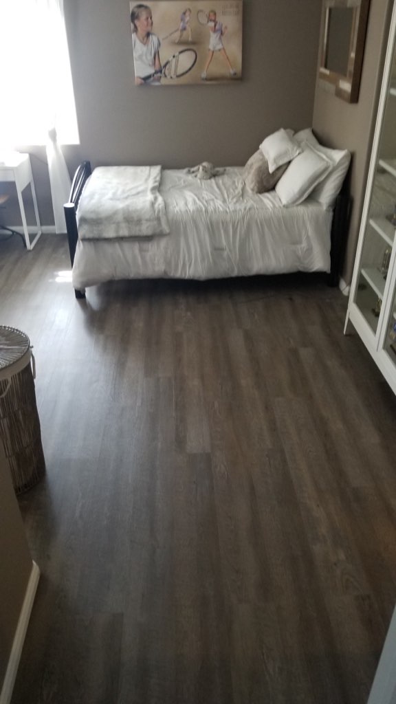 vinyl plank flooring in home