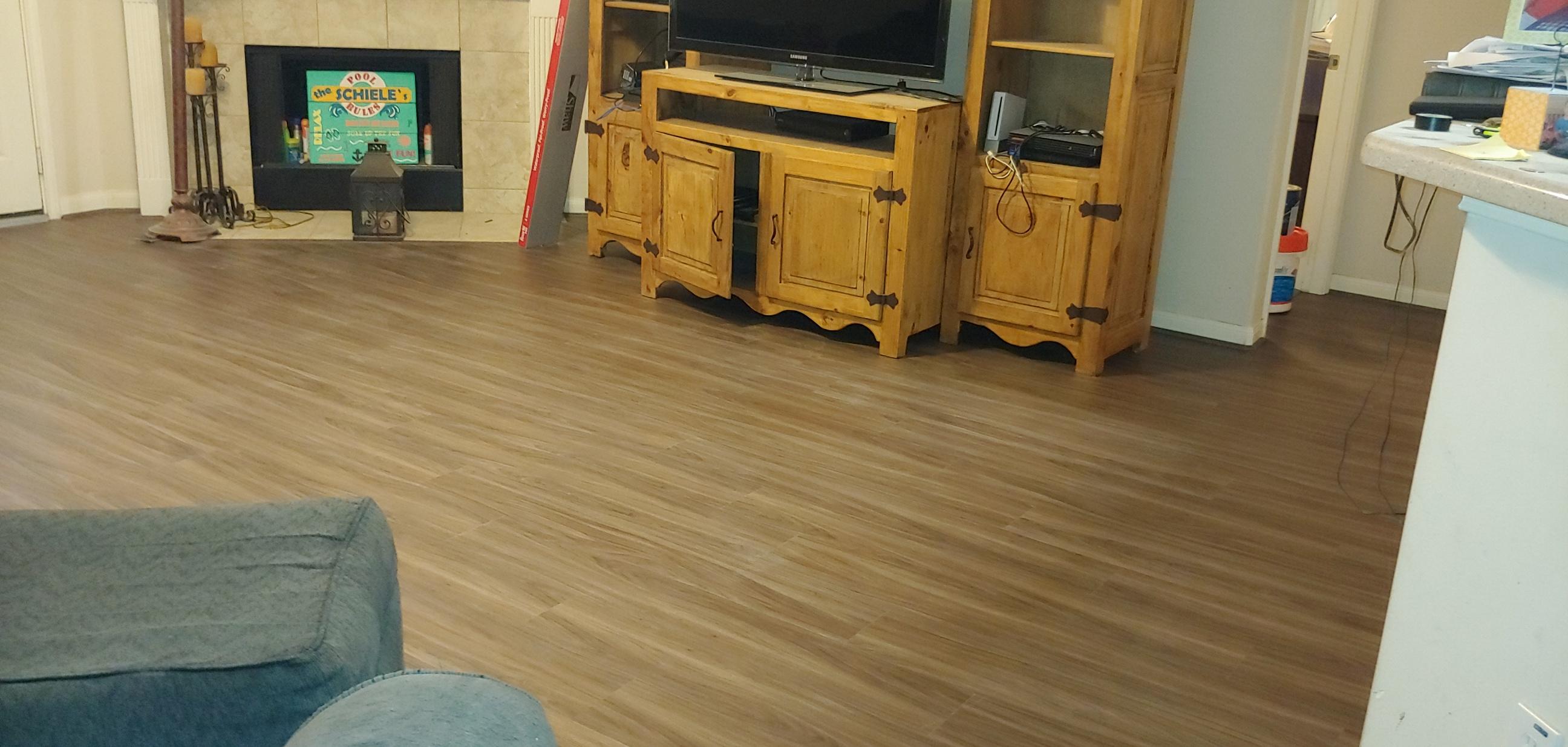 luxury vinyl plank flooring in home