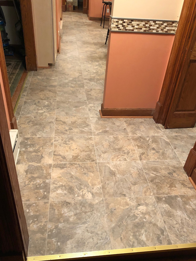 vinyl tile flooring in home