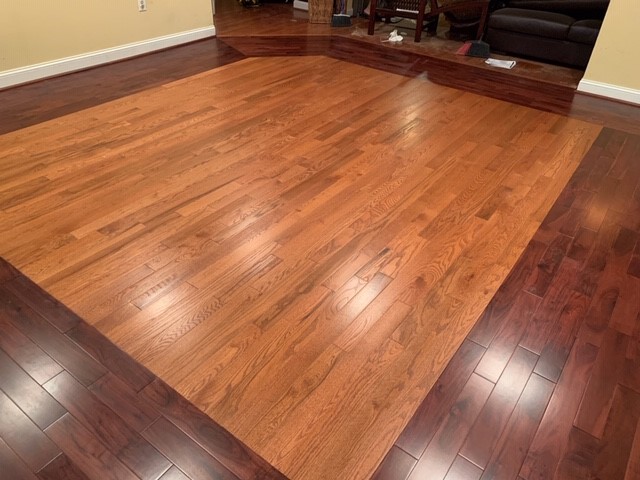 solid hardwood flooring in home