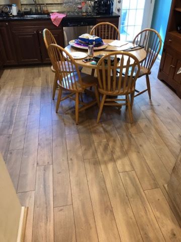 laminate flooring in a kitchen