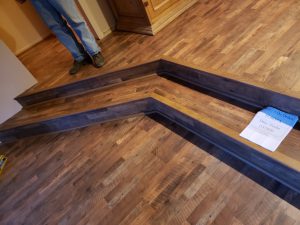wood laminate floor in home