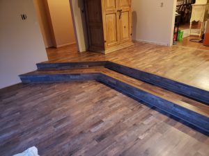 wood laminate floor in home